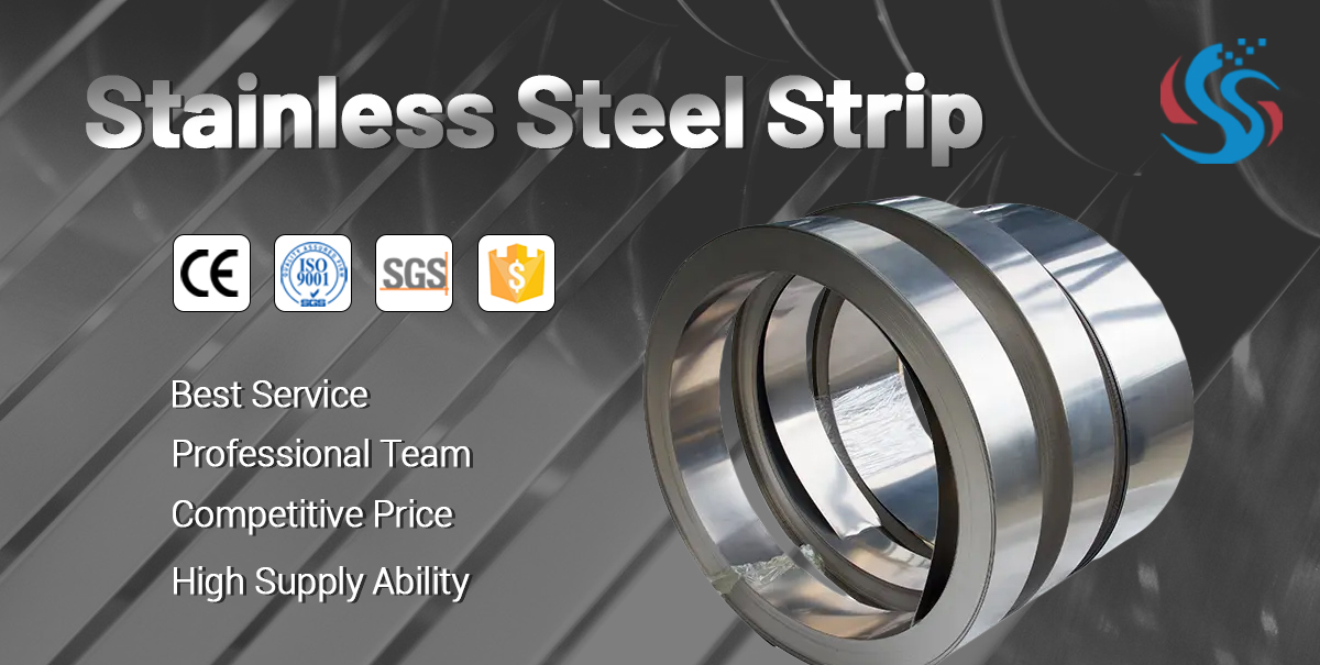 stainless steel strip detail display