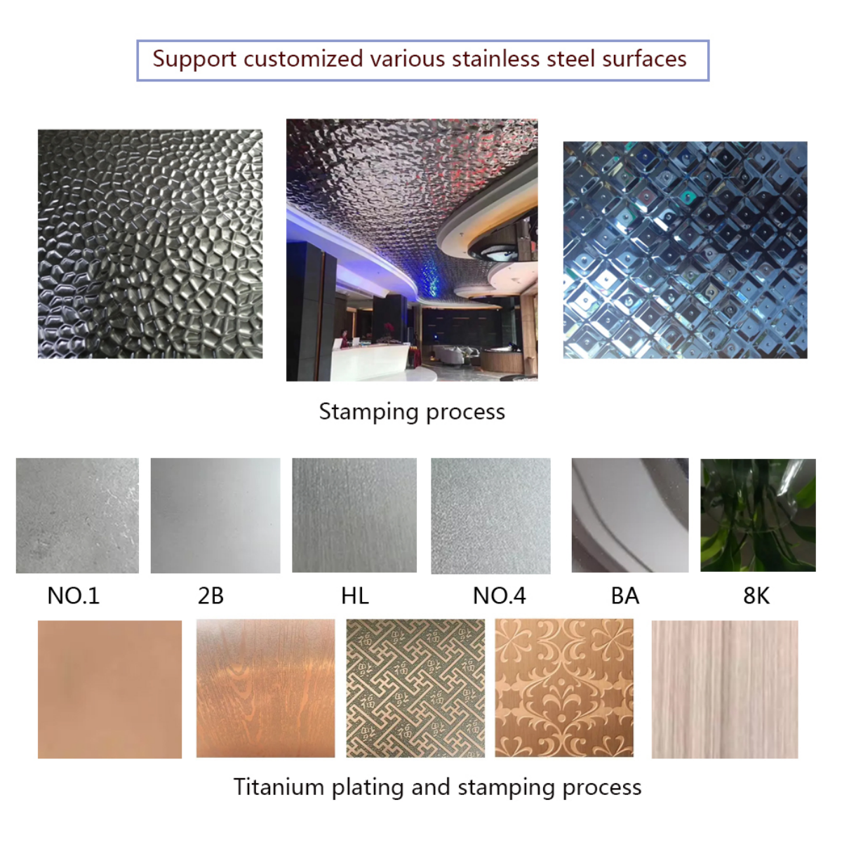 stainless steel plate surface
